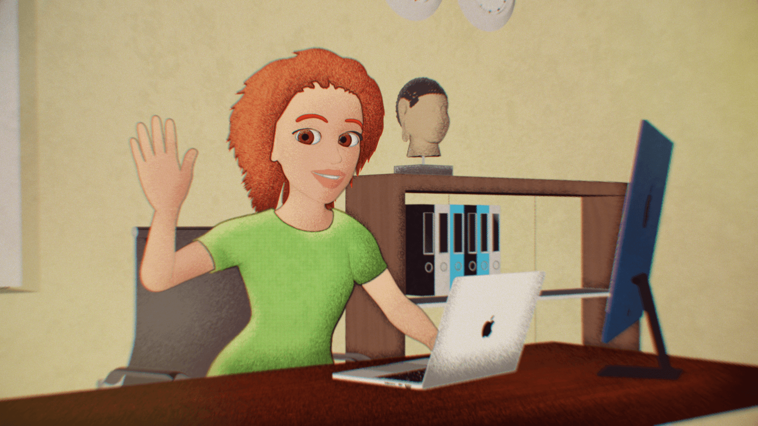 Flat mograph look